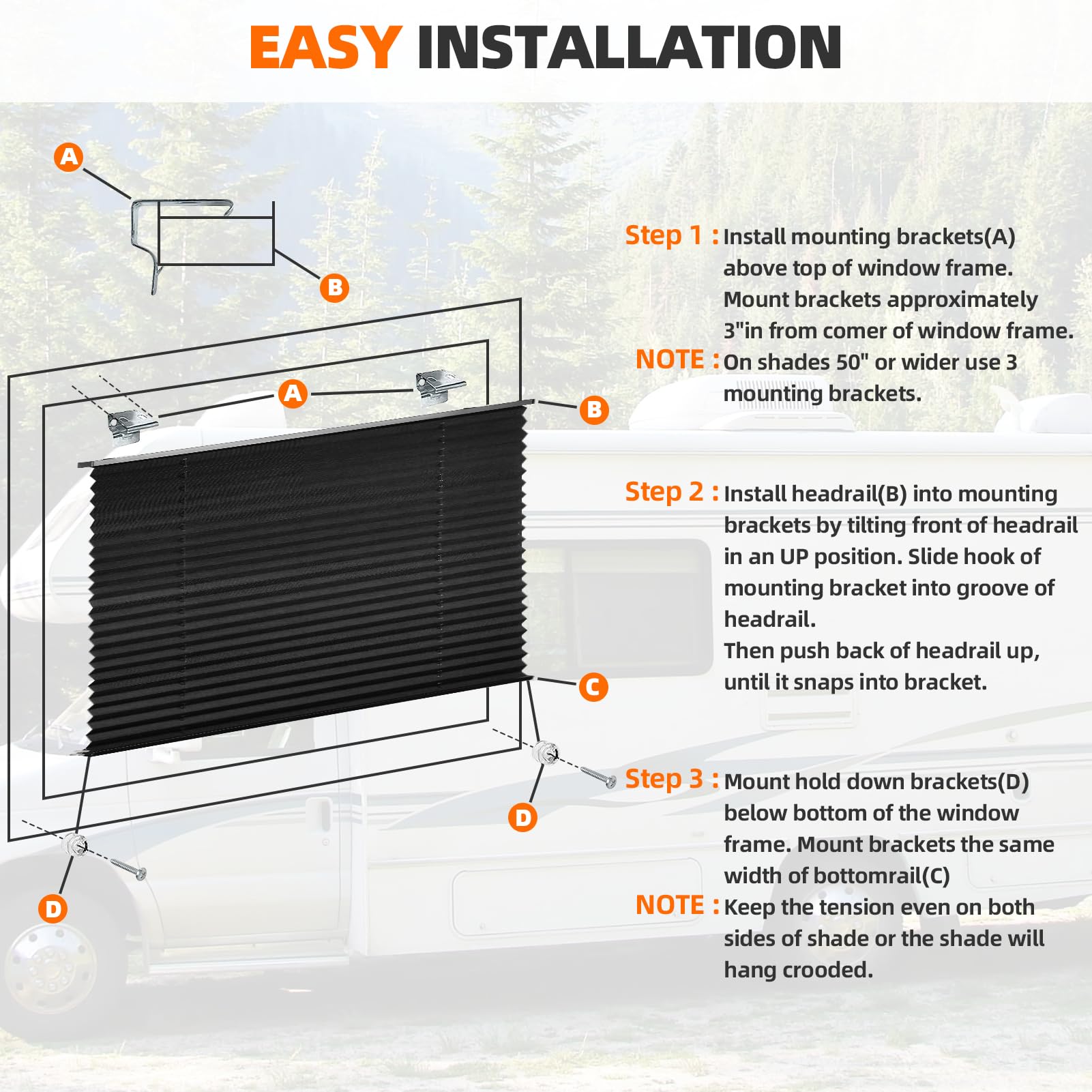 Snapklik.com : Teodute RV Window Shade