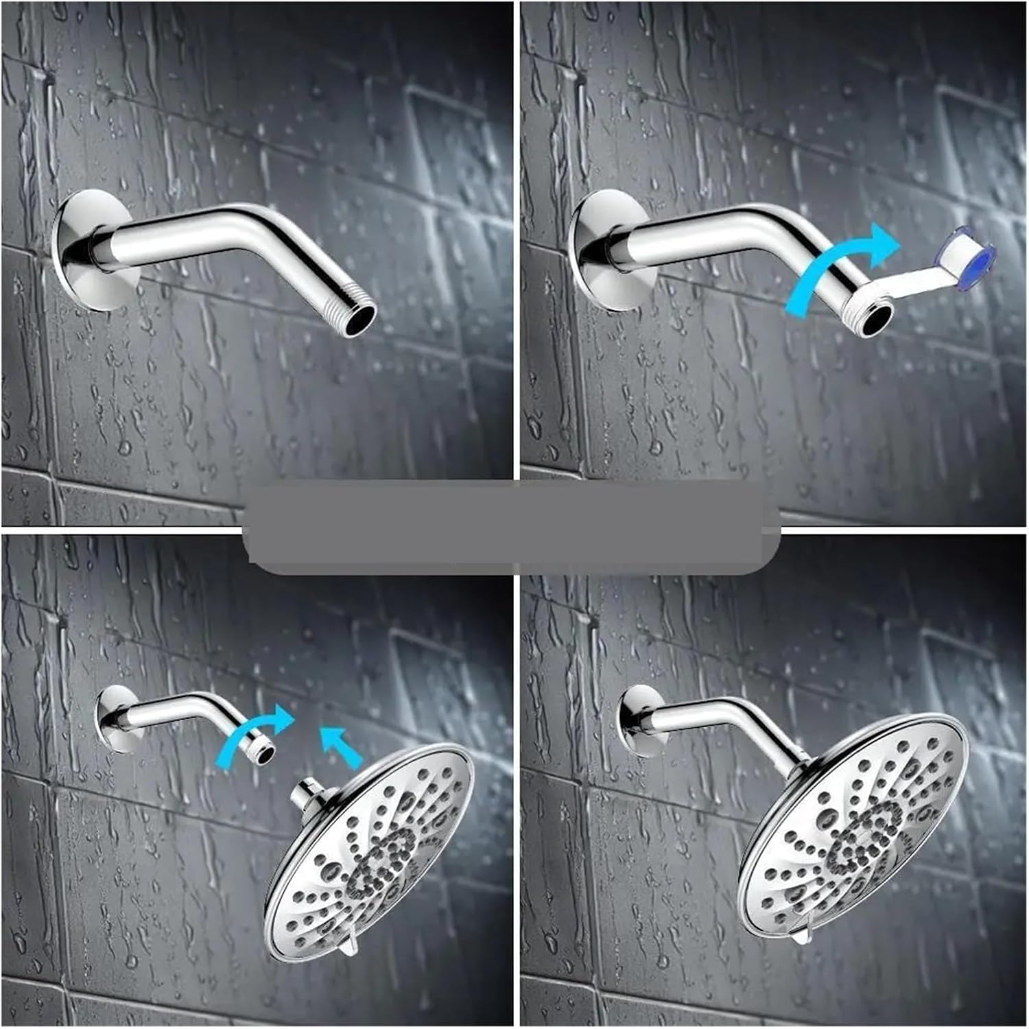 8インチのシャワー天井ヘッド：加圧、大口径、出力、スプレー、高流量(G1)