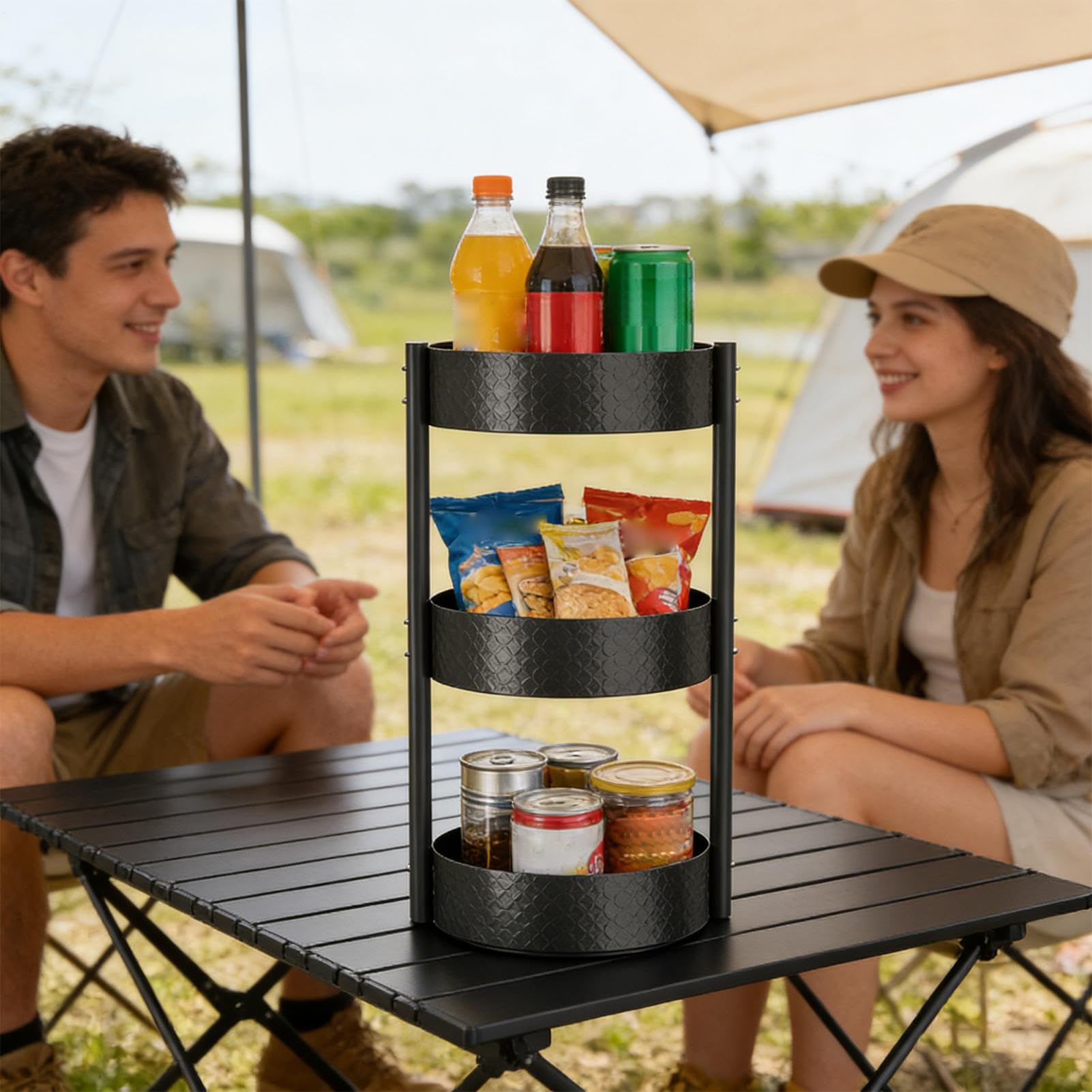 Organizzatore per Spezie da Vassoio Organizzatore Girevole Per Piano Di | Scaffali Per Spezie Da Cucina Per Piano Di Lavoro per Dispensa Frigorifero Bagno Toeletta Profumi Vanity