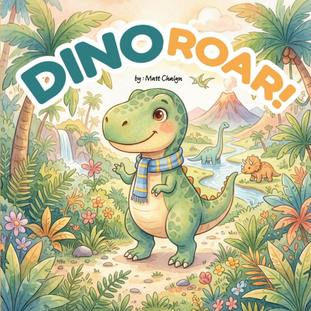 Dino Roar! A Dinosaur Book for Kids Ages 3–7: Fun Rhymes, Dino Facts & Pronunciation Guide — Meet T-Rex, Triceratops & More — Perfect Dinosaur Gift for Toddlers, Preschool & Kindergarten
