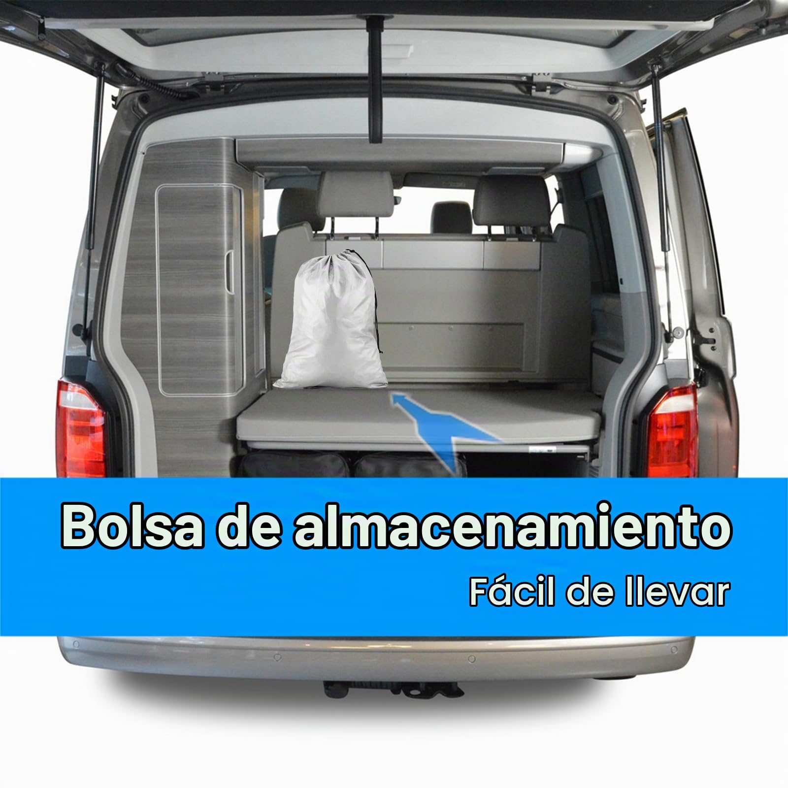 CICMOD Protector de Parabrisas para FIAT Ducato Térmica Exterior | Cubre Parabrisas Protección Solar Funda Parabrisa Delantero para Coche