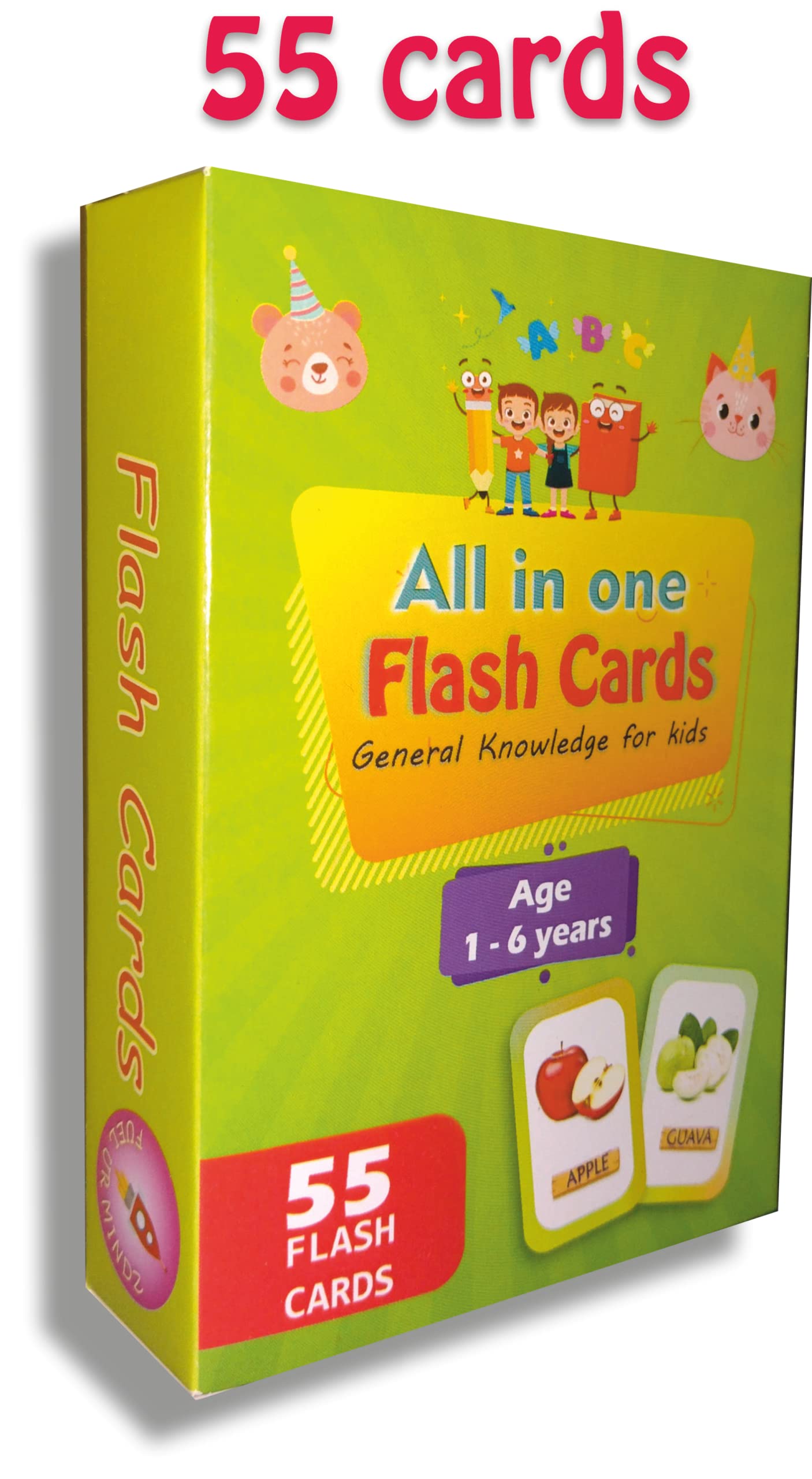 Flash Cards for Kids Early Learning ( All in one ) | Easy Way of Learning 1 Year to 6 Years Children |