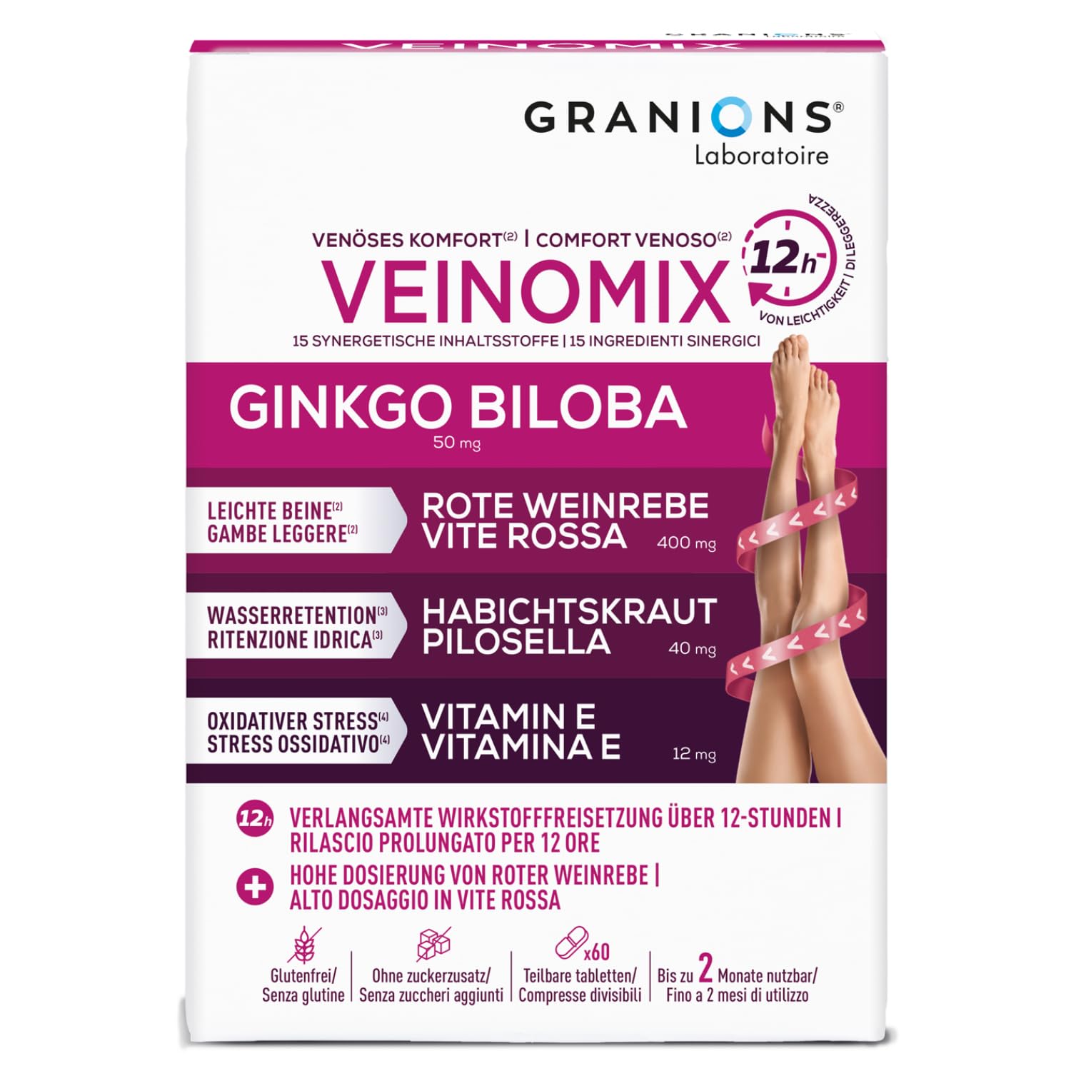 Sportnahrung und Vitamine von EAFIT, GRANIONS und FOUCAUD