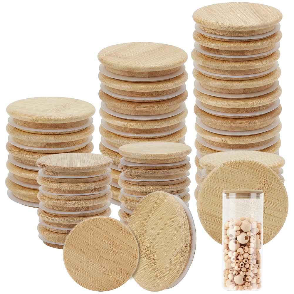 Tapas de conservas de bambú reutilizables con silicona WEBEEDY