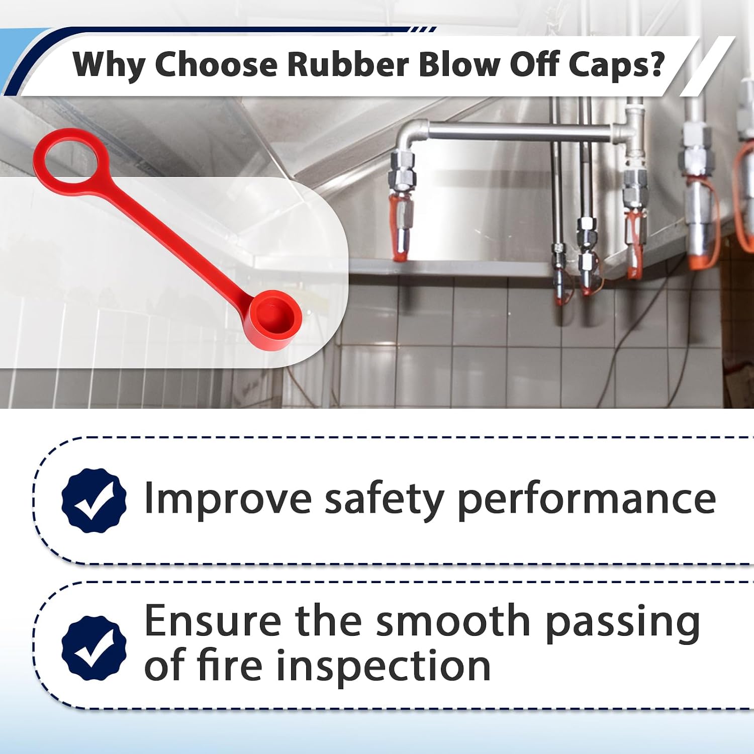 30PCS Rubber Blow Off Caps Fit for Industrial Kitchen Fire Suppression, Blow Off Caps Compatible with Ansul R102 Piranha