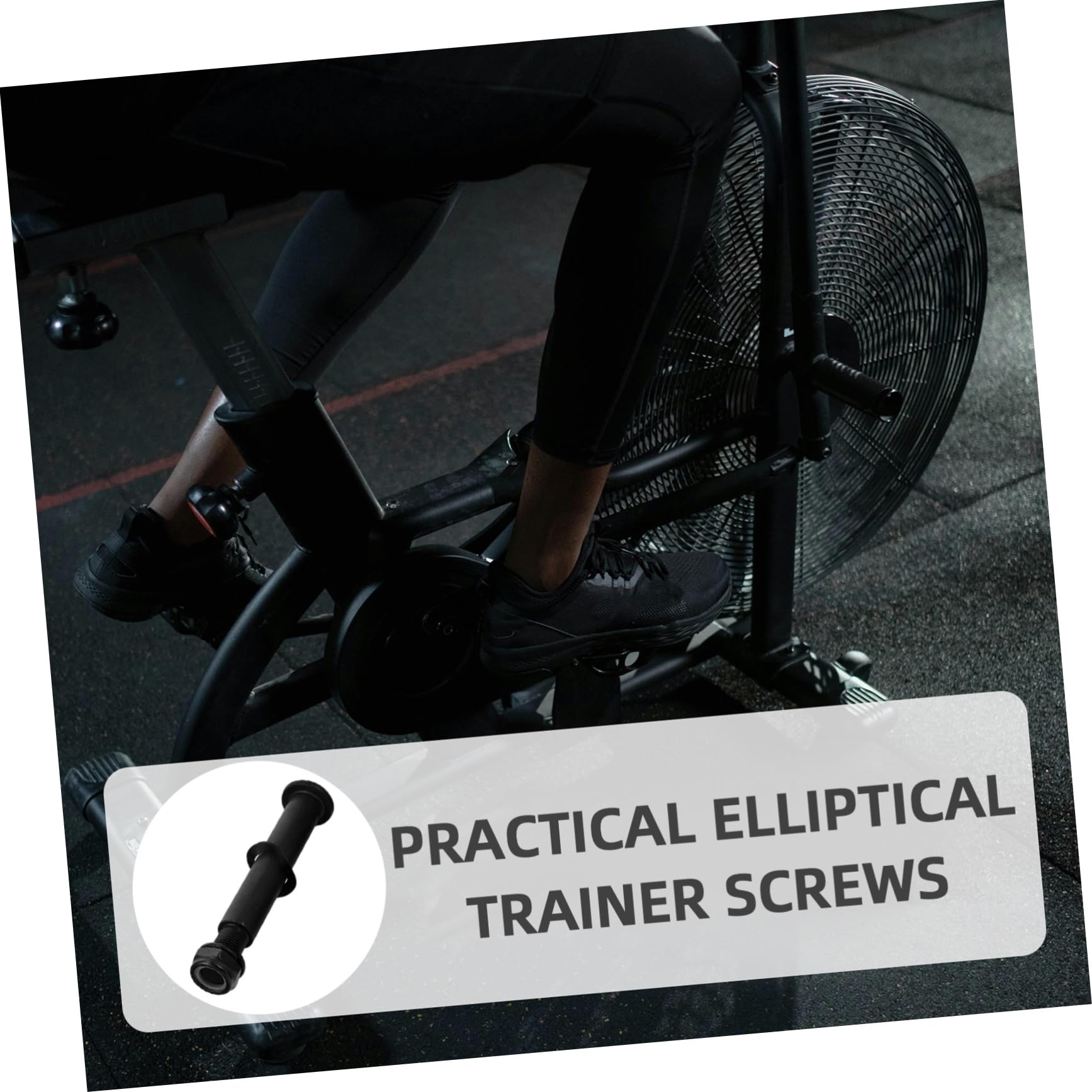 Abaodam 4 Stück Elliptischer Trainer Befestigungsschraube Gewalztem Robuste Schraube für Ellipsentrainer Rechts Einfache Installation für Fitnessgeräte Erhöht Stabilität und