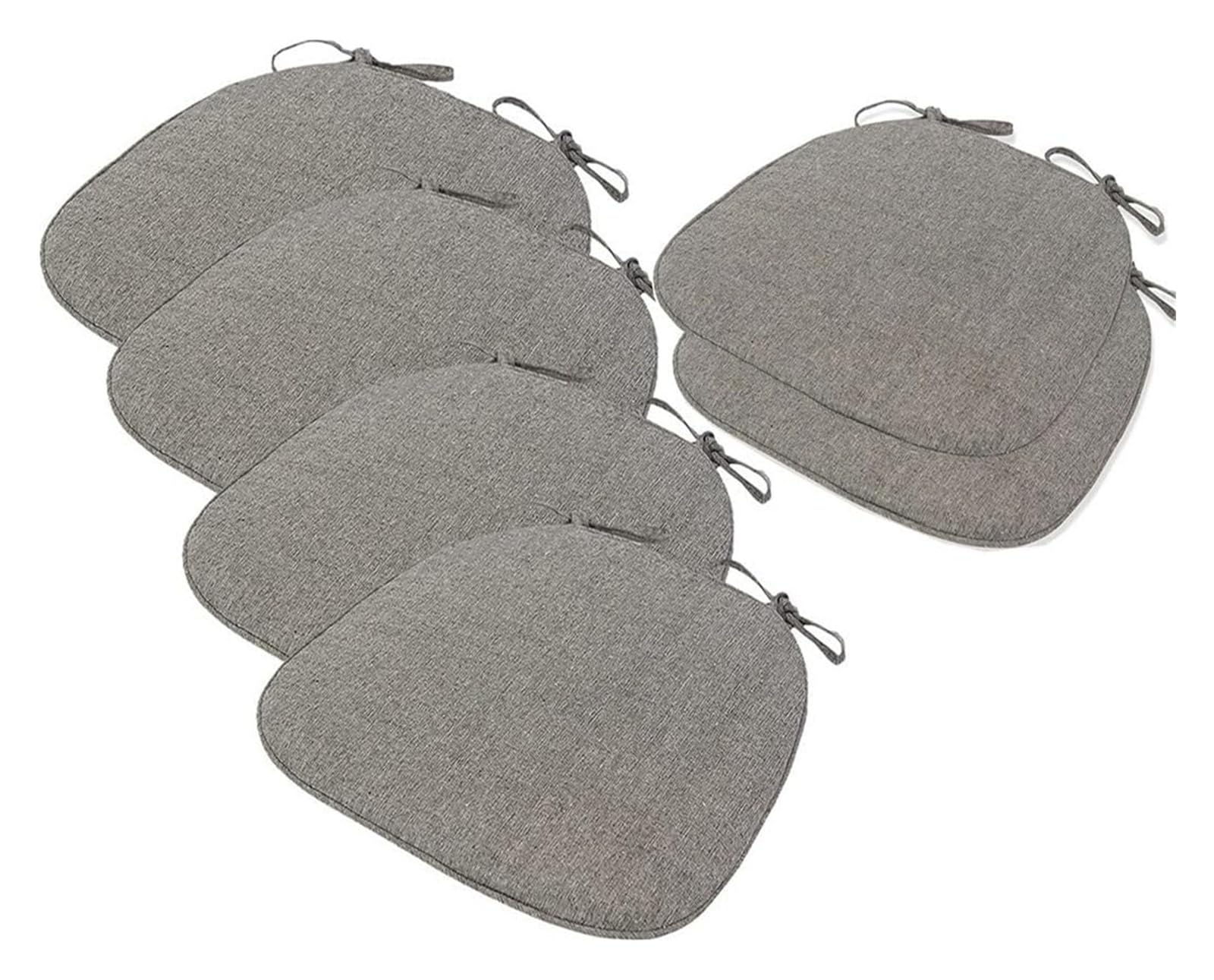 Coussin de chaise en U 41x43 cm lavable en machine pour cuisine | Lot de 6