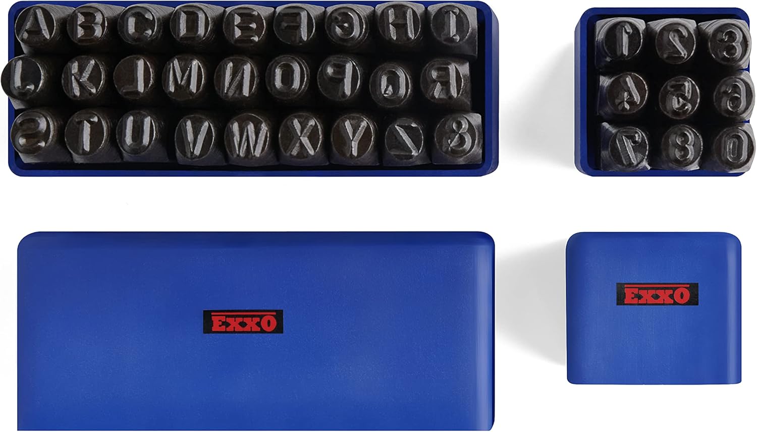EXXO Letter and Number Stamp Set Metal Stamping Kit