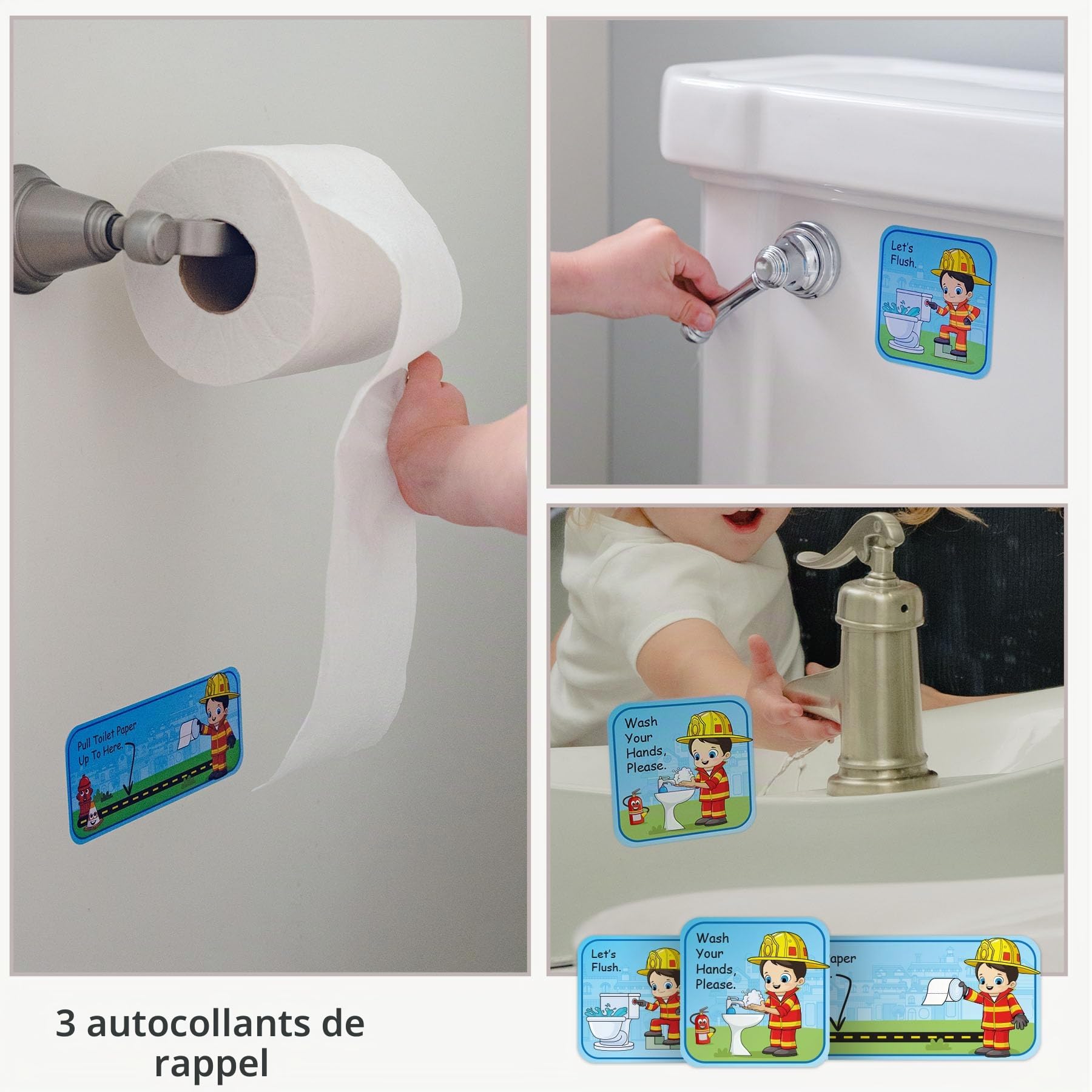 Tableau d'apprentissage de la propreté avec 35 autocollants, 3 autocollants de rappel et couronne pour les tout-petits garçons et filles – Récompenses d'apprentissage de la propreté pour enfants