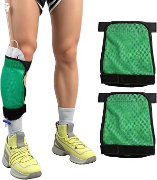2 Pcs Mesh Catheter Leg Bag Holder, Soft Breathable Fabric Catheter Sleeves, Urinary Drainage Bag Cover with Adjustable Strap, Urine Bag Holder for Legs, Foley Catheter Supplies for Men Women
