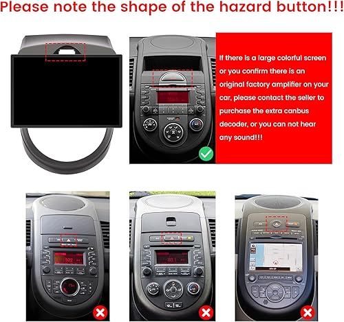 Miniatura 22 de Kunfine Coche Android Navegación Estéreo GPS Radio Reverse Cámara Pantalla 9 "IPS Pantalla Táctil Headunit Tablet Pad Media Player para Kia Soul