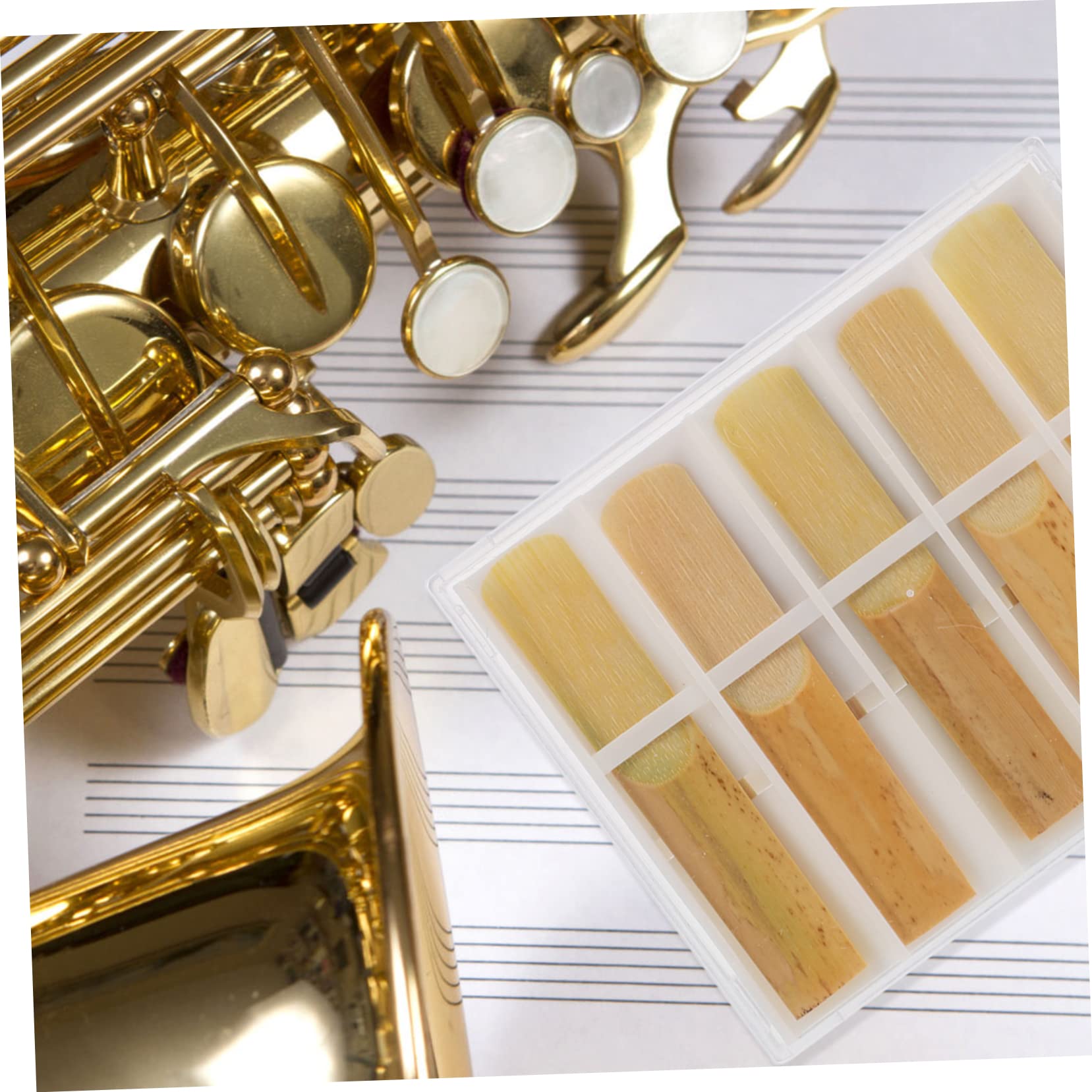 BESTonZON 40 Pz ancia di clarinetto accessorio strumento compatto ance del sassofono strumento musicale the sound strumento per suonare il clarinetto forniture di sassofono canna naturale