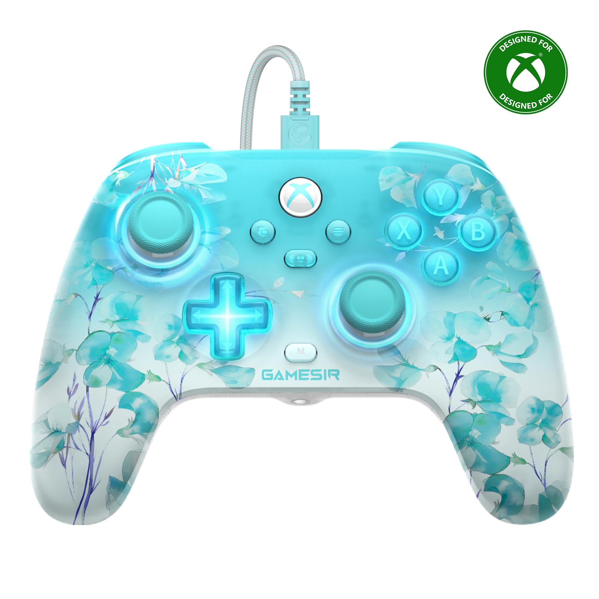 Amazon.co.jp: GameSir T7 Pro Floral XBOX/PC 有線コントローラー