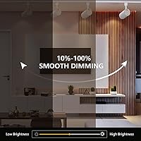 Vista 3 de VANoopee Cabezales de iluminación LED brillantes de 3 colores de 20 W H, regulables, sin parpadeo, para tareas de acento, cocina, riel de techo, luz