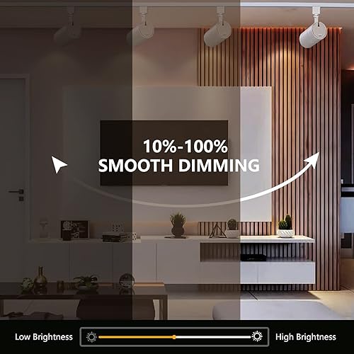 Miniatura 3 de VANoopee Cabezales de iluminación LED brillantes de 3 colores de 20 W H, regulables, sin parpadeo, para tareas de acento, cocina, riel de techo, luz