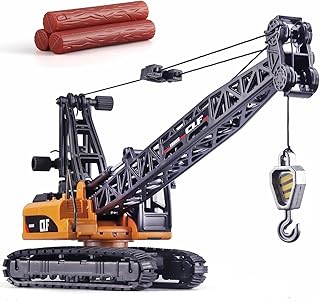 Crawler Crane Toy Children Crane Truck Toy，Toy Crane Truck with Simulation Lights,Toy for Boys Crane Model Construction Truck Toys,Suitable for Ages 3 and Up Toy Crane for Boys