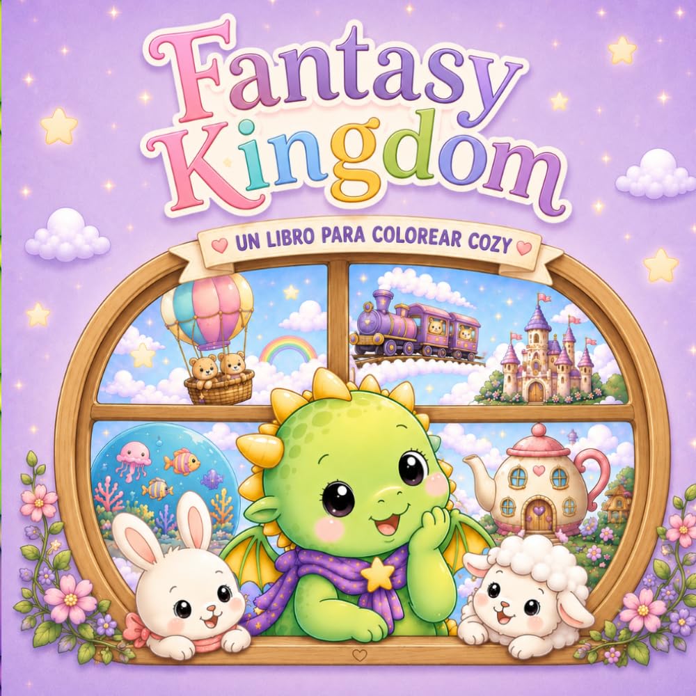 Fantasy Kingdom: Un libro para colorear cozy