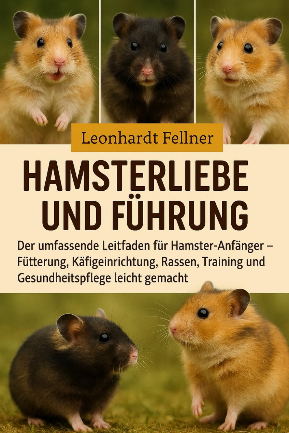 HAMSTERLIEBE UND FÜHRUNG: Der umfassende Leitfaden für Hamster-Anfänger – Fütterung, Käfigeinrichtung, Rassen, Training und Gesundheitspflege leicht gemacht