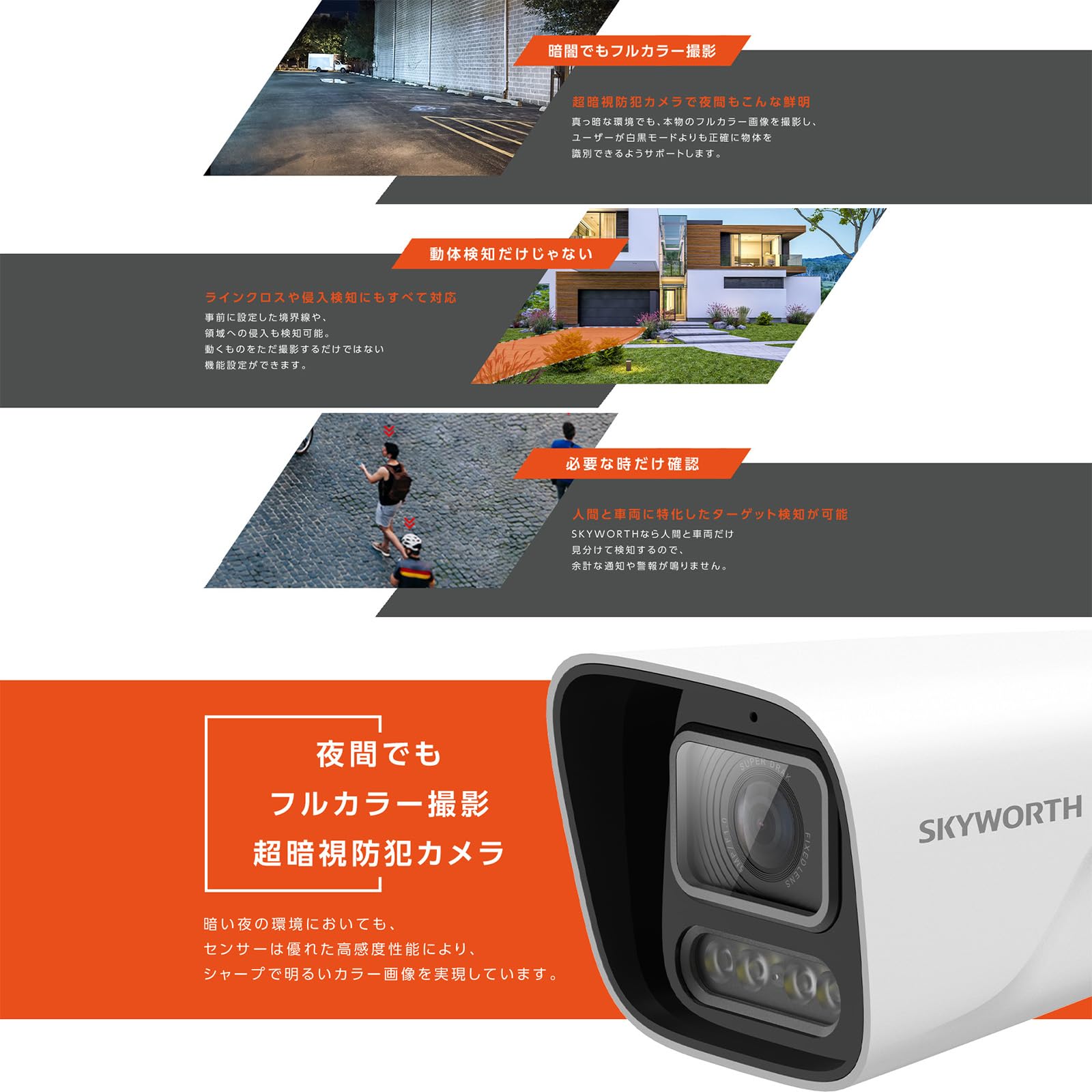 SKYWORTH 5MP Wi-Fiカメラ SHD854-4CVT Skyworth H50 Pro 3K Smart Camera 5MP Indoor Pan Tilt