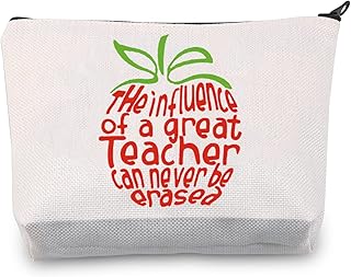 LEVLO Teacher Appreciation Gift The Influence of Good Teacher Can Never Be Erased Cosmetic Bags Teacher End of Year Gift, The Influence of Good Teacher