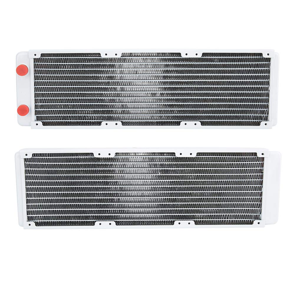 Alomejor Radiator Wodny z Białej Miedzi PC 360 Mm do Instrumentów Przemysłowych i Sprzętu do Chłodzenia Komputerów