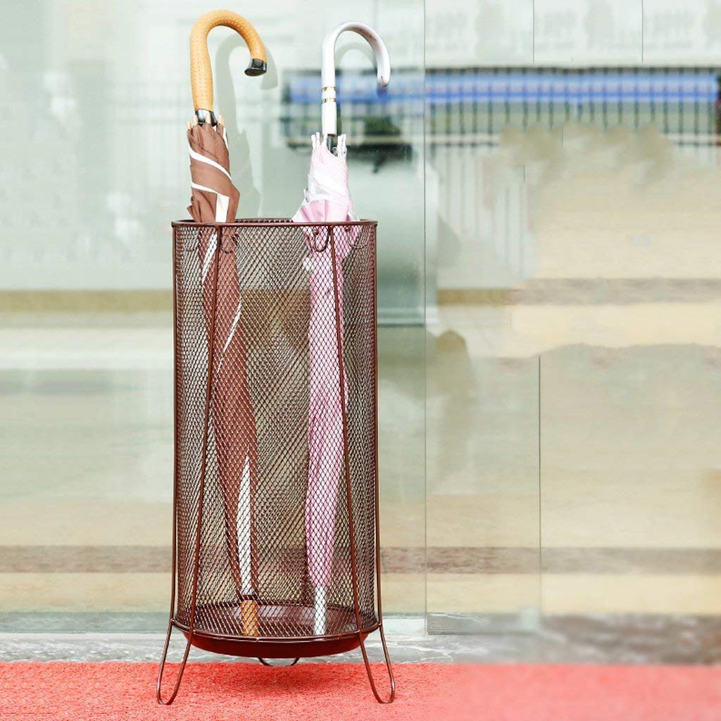 Umbrella Stand with Hooks and Walking Stick Stand Round for Canes/Walking Sticks 22X22X60Cm Round Umbrella