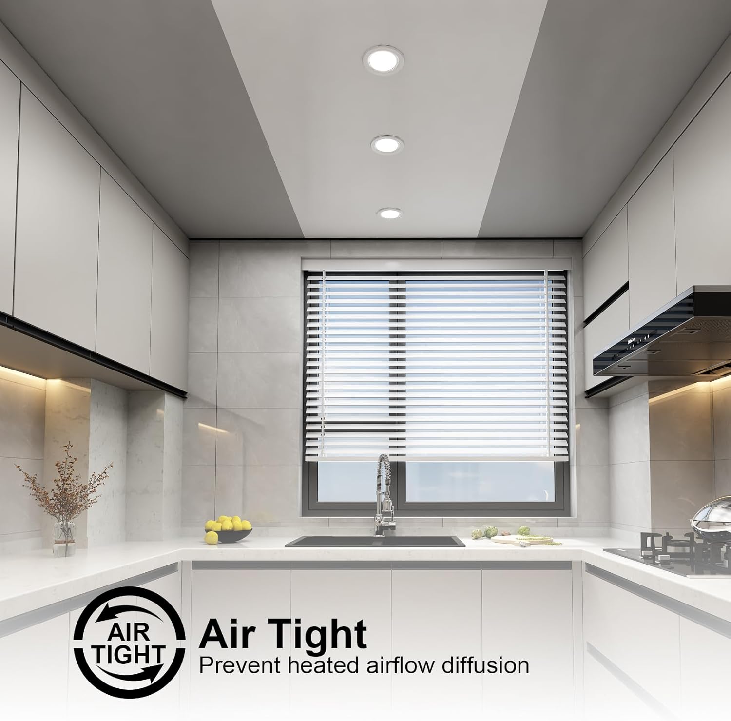 4 Inch Remodel Recessed Lighting Housing, IC Rated Air Tight Ceiling Can with J-Box, TP24 Connector and E26 Socket, UL-Listed Easy Install, 8-Pack