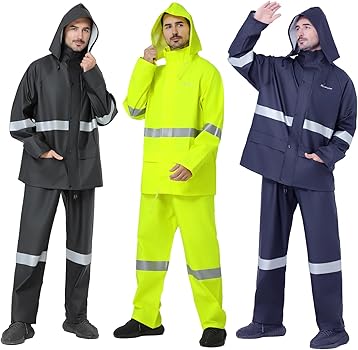 メガバス Megabass RAIN SUITTS JACKET PANTS Amazon.com: Safety Jackets for Men Waterproof Work Heavy
