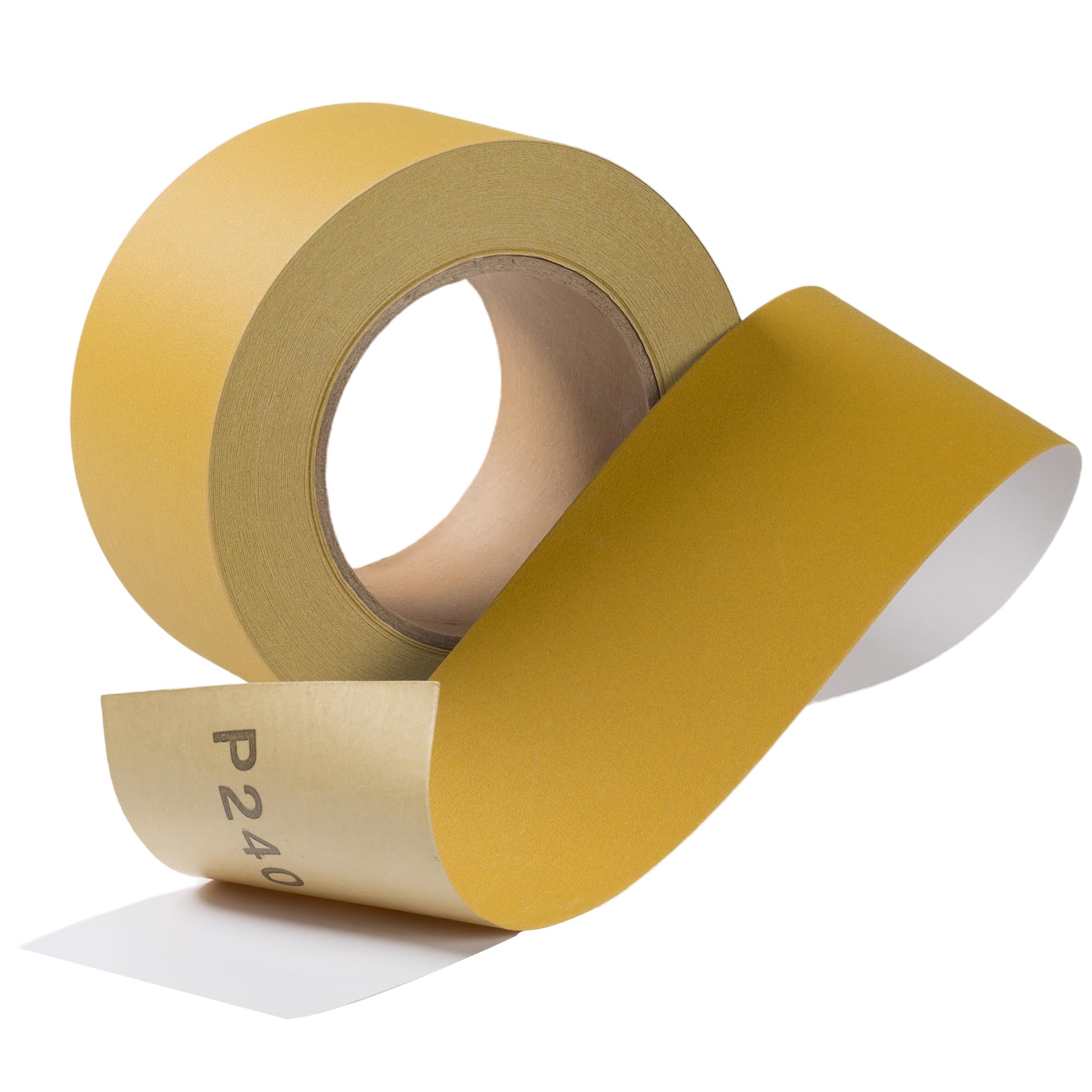 CowboyBOB Self Adhesive Stickyback PSA Sandpaper 240-Grit Sandpaper Roll 2-3/4in x 20 Yards Aluminum Oxide Longboard Sand Paper Sanding Sheet