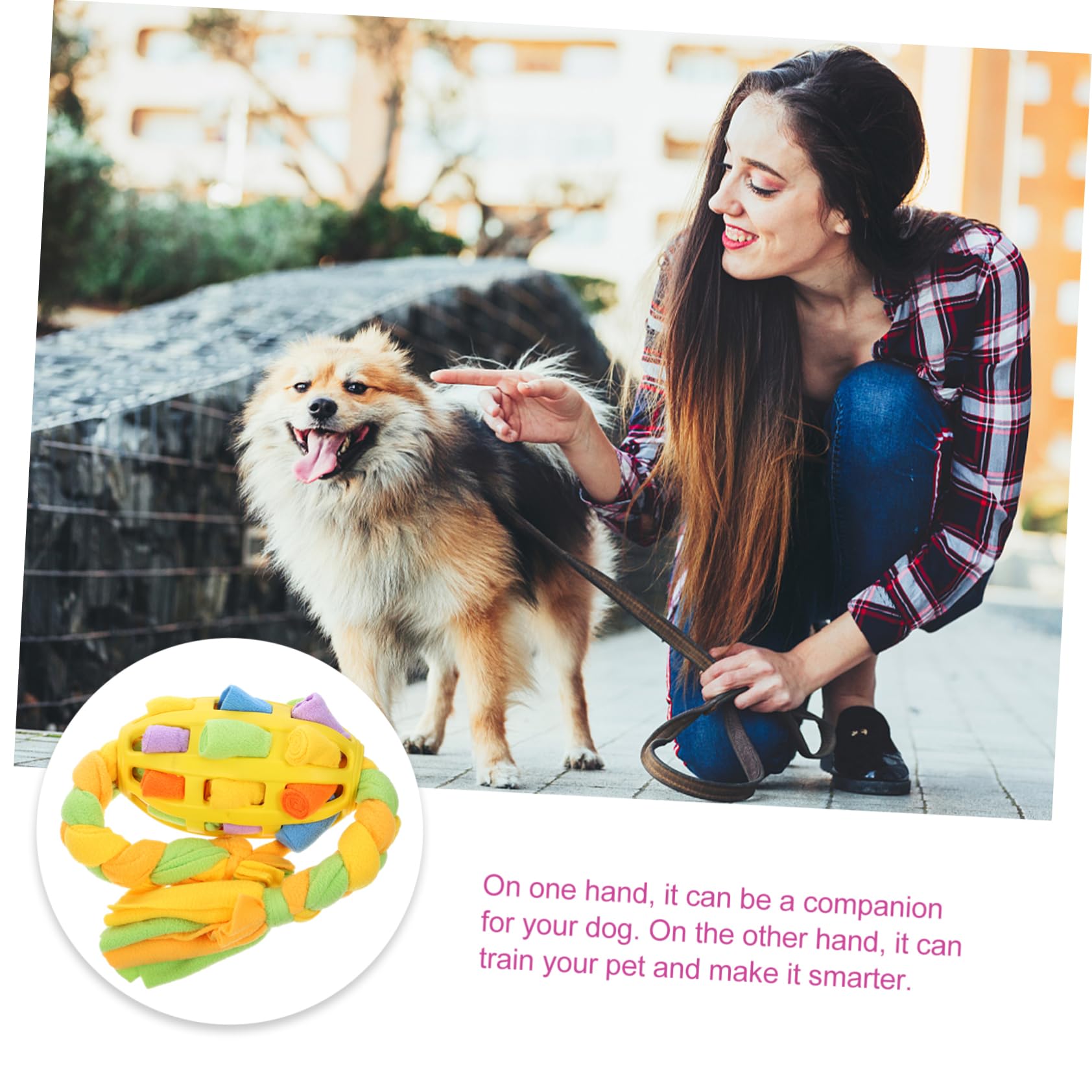 Kisangel 3pièces Boule Interactive pour Chiens Jouet Enrichissement Canin Distributeur De Nourriture Stimulateur Mental pour Chiots Et Chiens Adultes