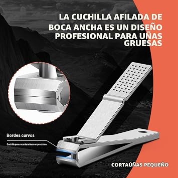BEZOX Well-Made Nail Clipper Set 2 Pcs, Wide Jaw Opening Nail Clipper for Fingernail and Toenail, Premium Stainless Steel Sharp Sturdy Finger Nail Clipper