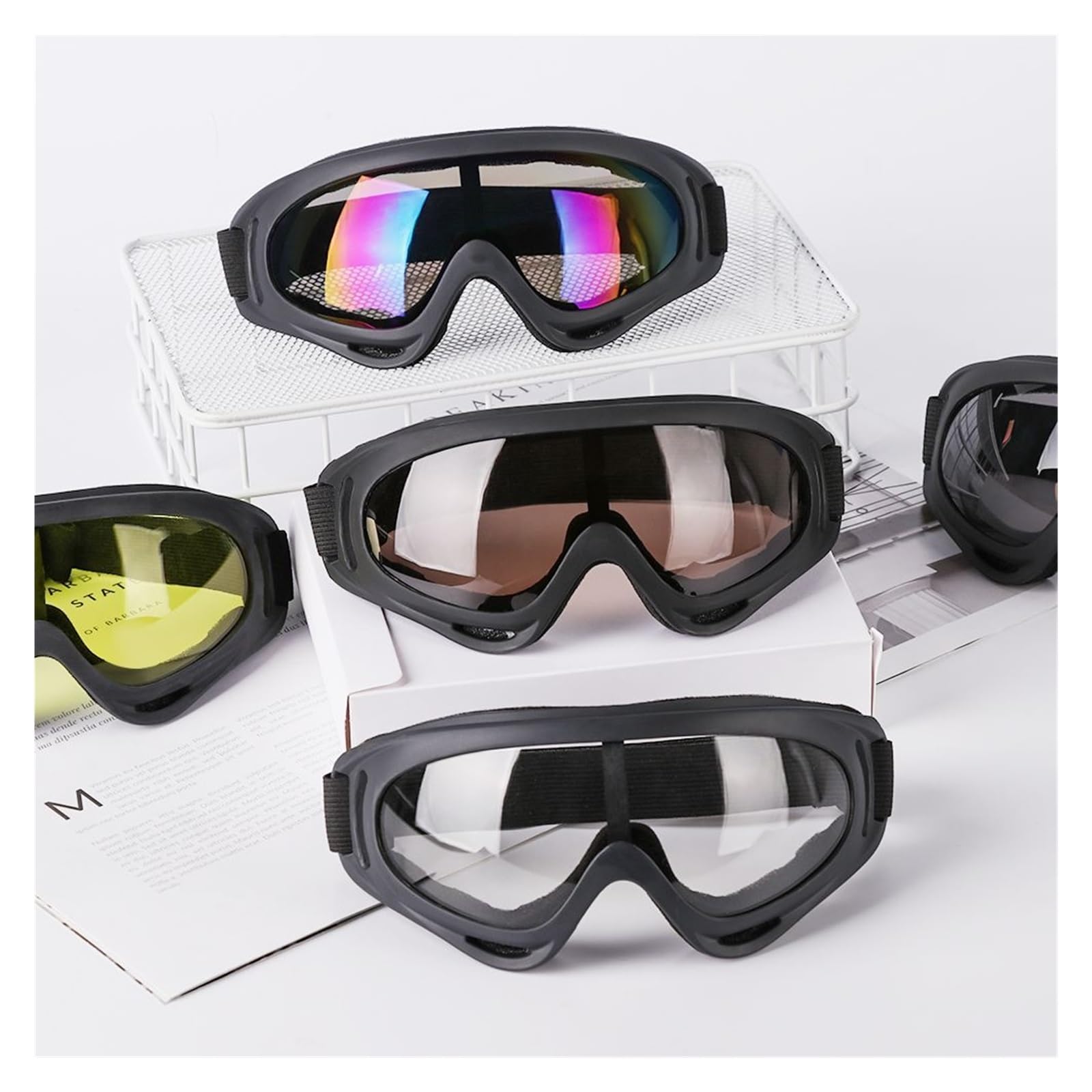 Okulary narciarskie zimowe wiatroszczelne okulary narciarskie Outdoor Sports okulary z oprawkami okularów gogle narciarskie motocyklowe okulary rowerowe okulary przeciwsłoneczne gogle Outdoor (k