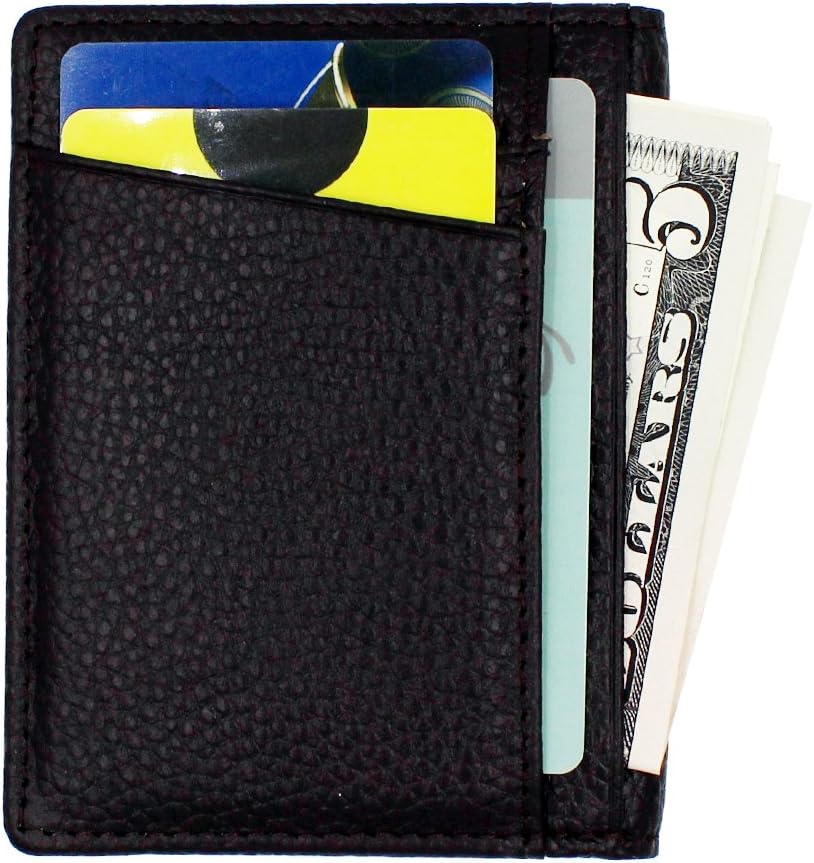 Slim Wallet Front Pocket Wallet - Bifold Mens Wallet with 8 Card Slots, Minimalist Travel Wallet Flip ID window slots (Slim Wallet)