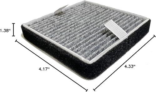 Miniatura 5 de Nispira Filtro de repuesto FRF105 para Febreze FHT150W OdorGrab Limpiador de aire portátil Reductor de olores, HEPA Carbon 4 paquetes