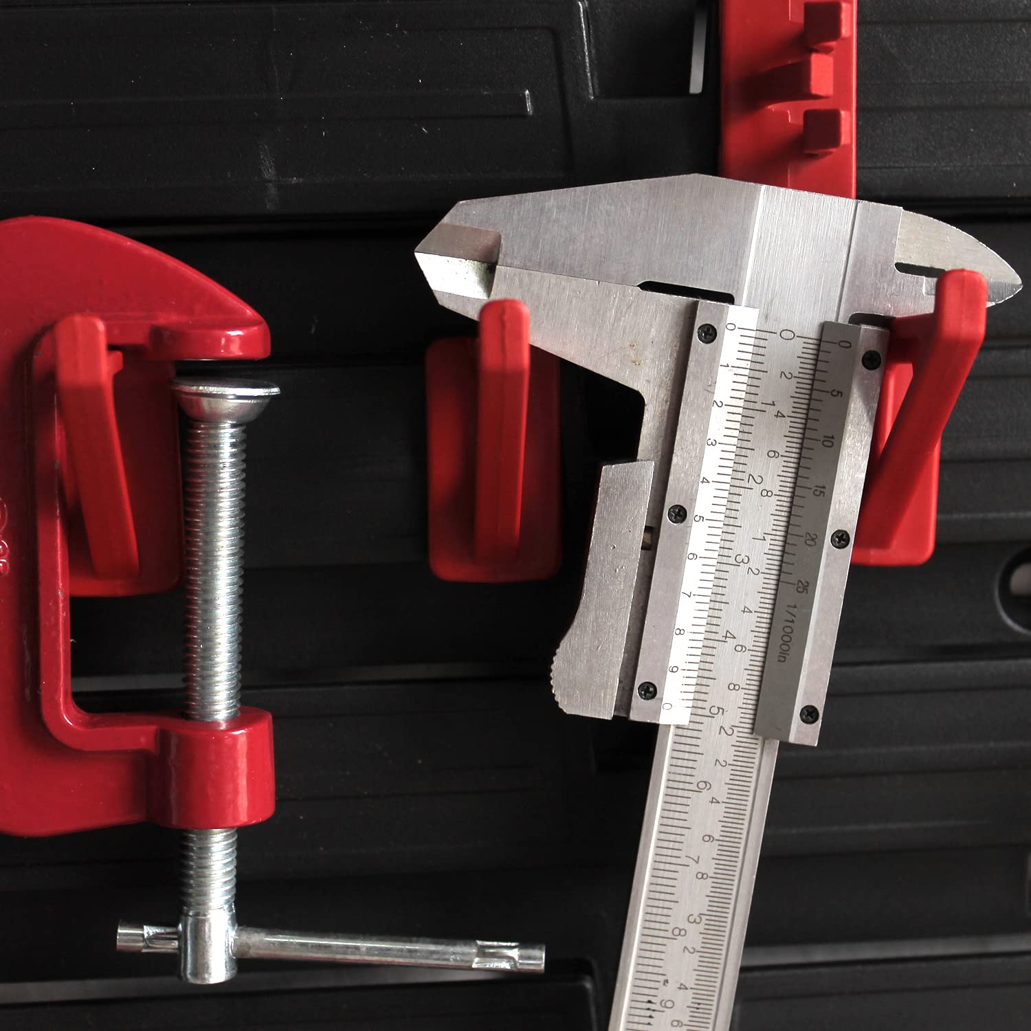 IMJ-Global Pannello porta attrezzi portautensili organizza da lavoro officina garage minuteria Set Supporti Ganci per attrezzi da parete muro (MIX1 116x78CM)