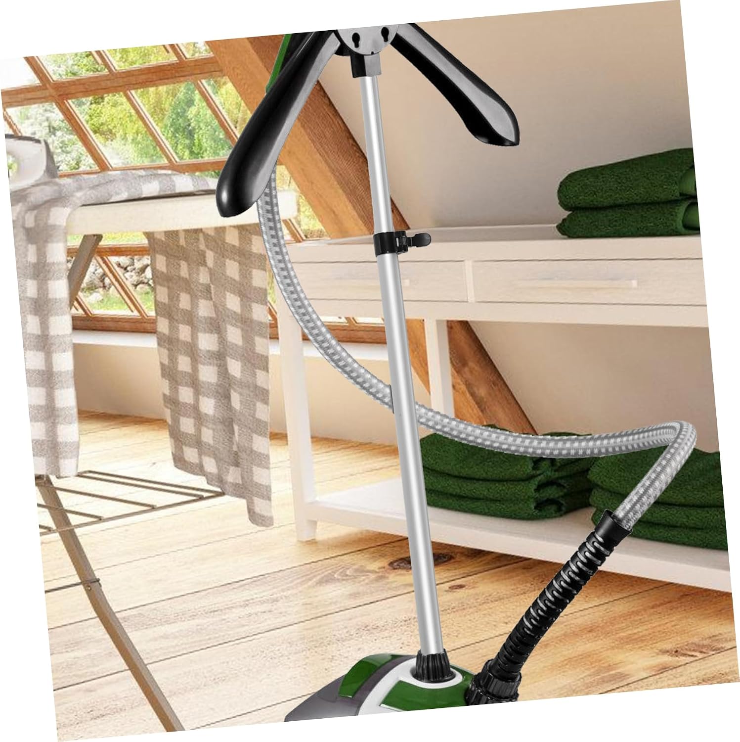 Height Steamer Stand Rod for Clothes Hanger Rack for Easy Installation and Versatile Use with Garments and Towels