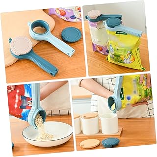 Hoement Clip para Sellar Bocadillos Sellador De Bolsas para Papas Fritas Sellador De Bolsas Herméticas Boquilla De Descarga