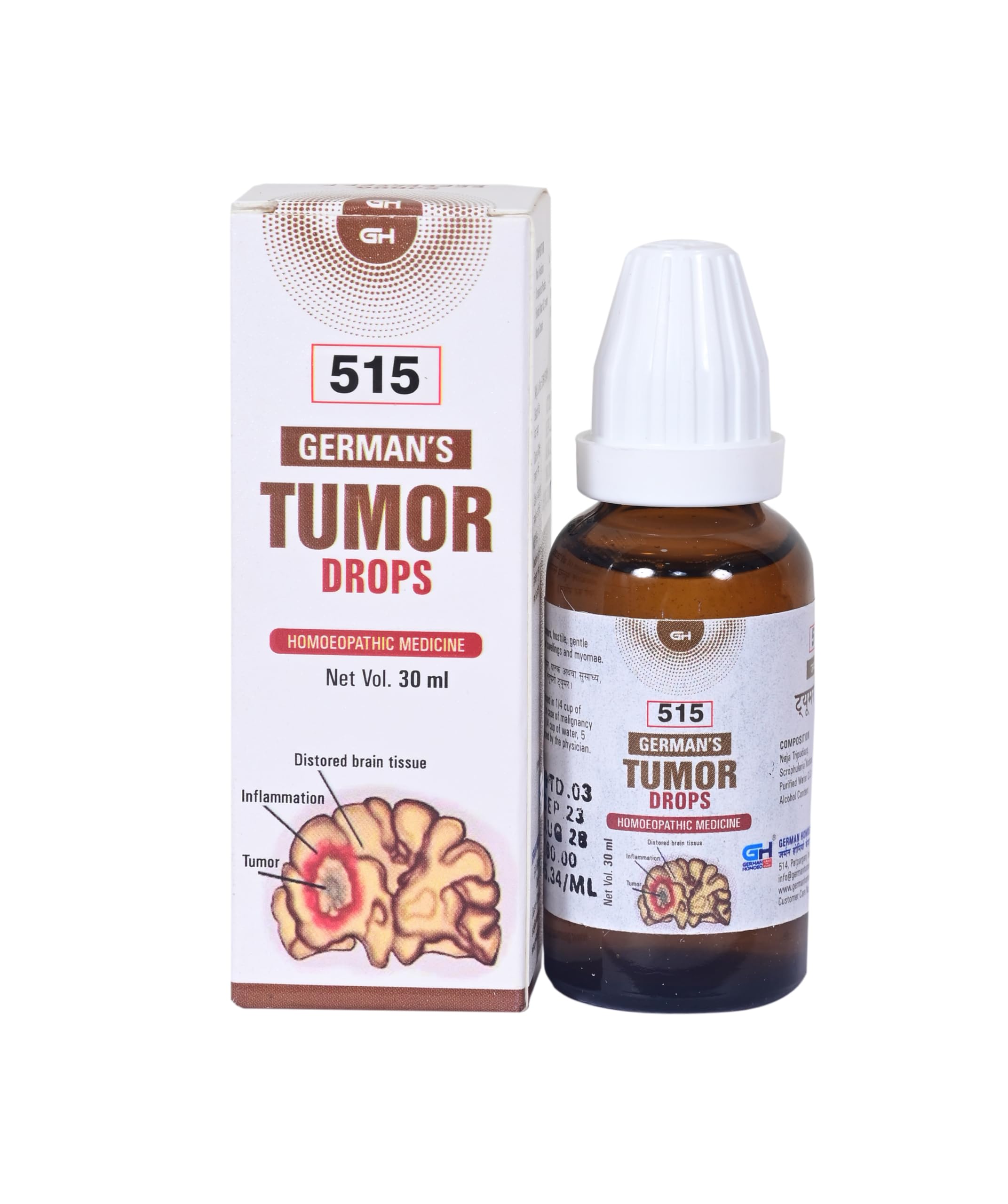 German Homoeo Tumor Drops 515 | 30ml (B0CNH4L663) Amazon Price History, Amazon Price Tracker