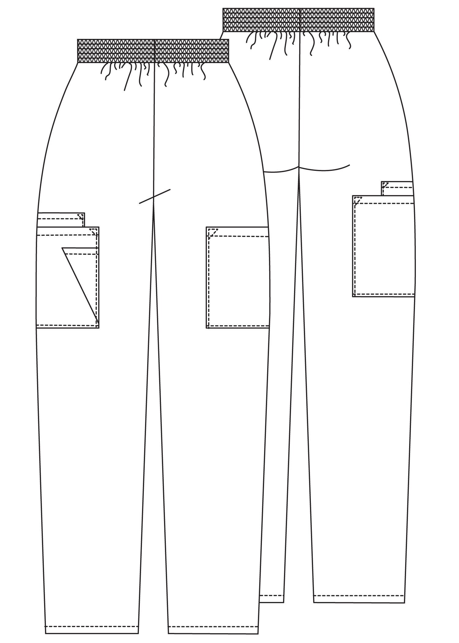 Adar Universal Damen Pflegebekleidung - Konische Cargo Hose