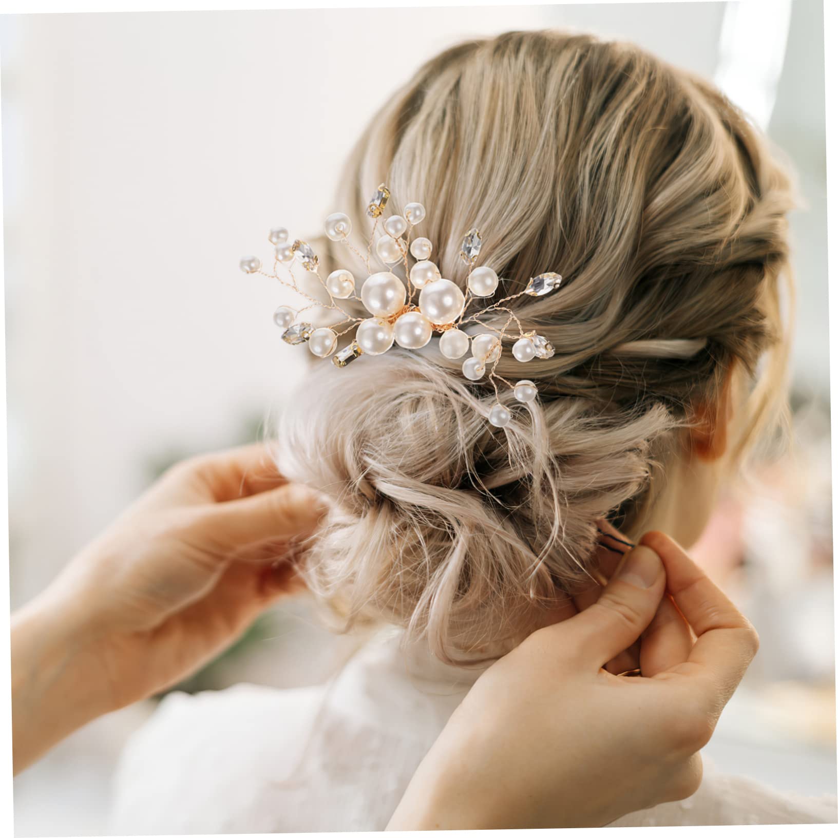 MAGICLULU 5 Set Eleganti Pettini Laterali Per Da Sposa Con Strass Per Donne Per Feste Di Nozze Eventi Speciali 2 Pezzi * 5