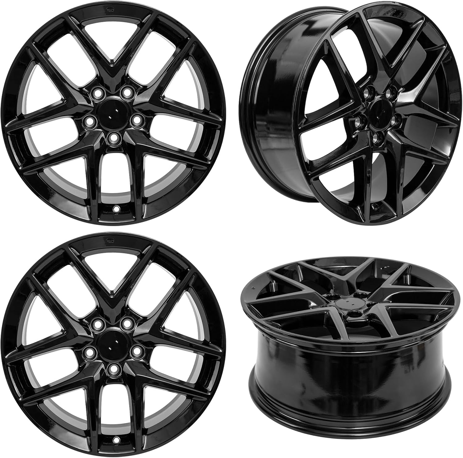 18" New 18x8 in Alloy Wheel for Honda civic 2016 2017 2018 2019 2020 2021 2022 2023 2024 black OEM Design Replacement Rim set of 4