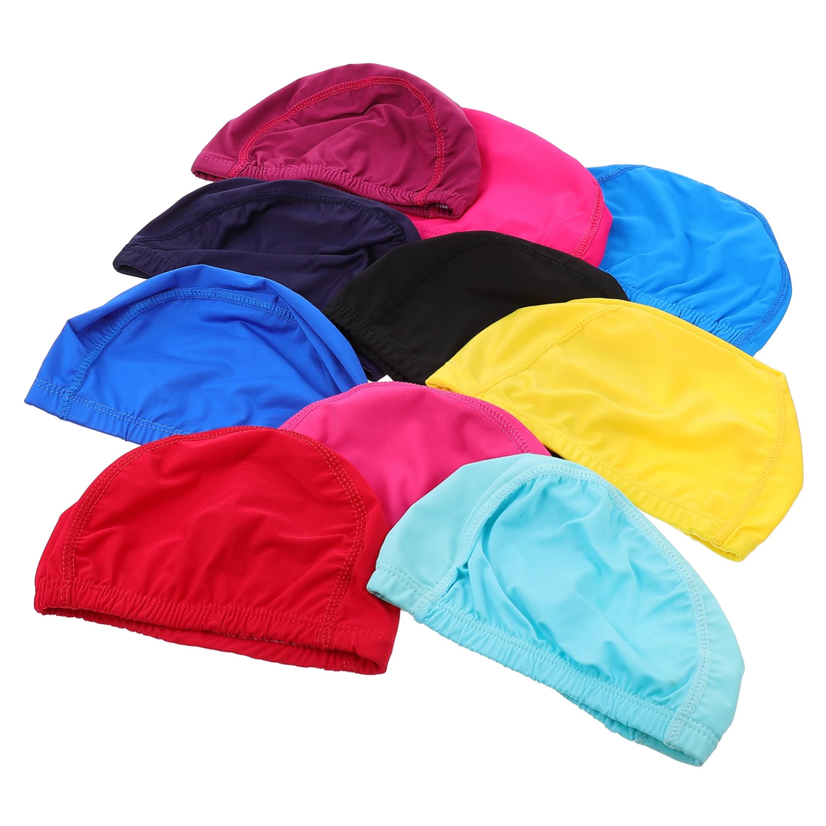 VANZACK Bonnet De Bain Uni Chapeau De Natation Hommes Protecteur De Cheveux De Natation Maillot De Bain Bonnets De Bain Adultes Bonnets De Bain Unisexes Natation Élastique Nylon