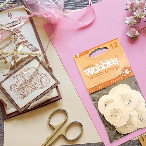 Miniatura 10 de Hampton Art Action Wobbles Standard 6 piezas, kit de tambaleo, Wobblers para hacer tarjetas, resortes para manualidades, Wobblers de acción para