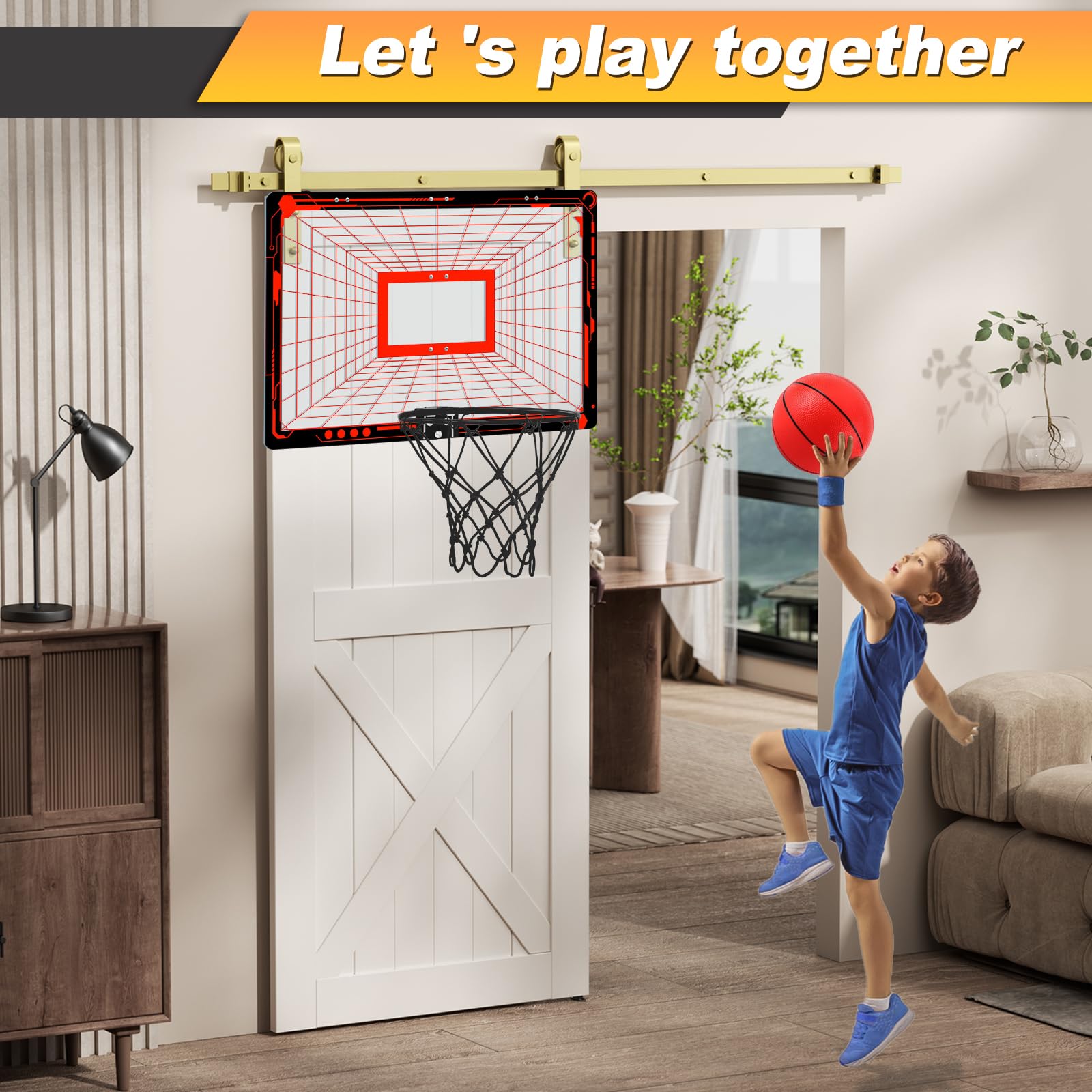 Großes Basketballkorb Indoor Set