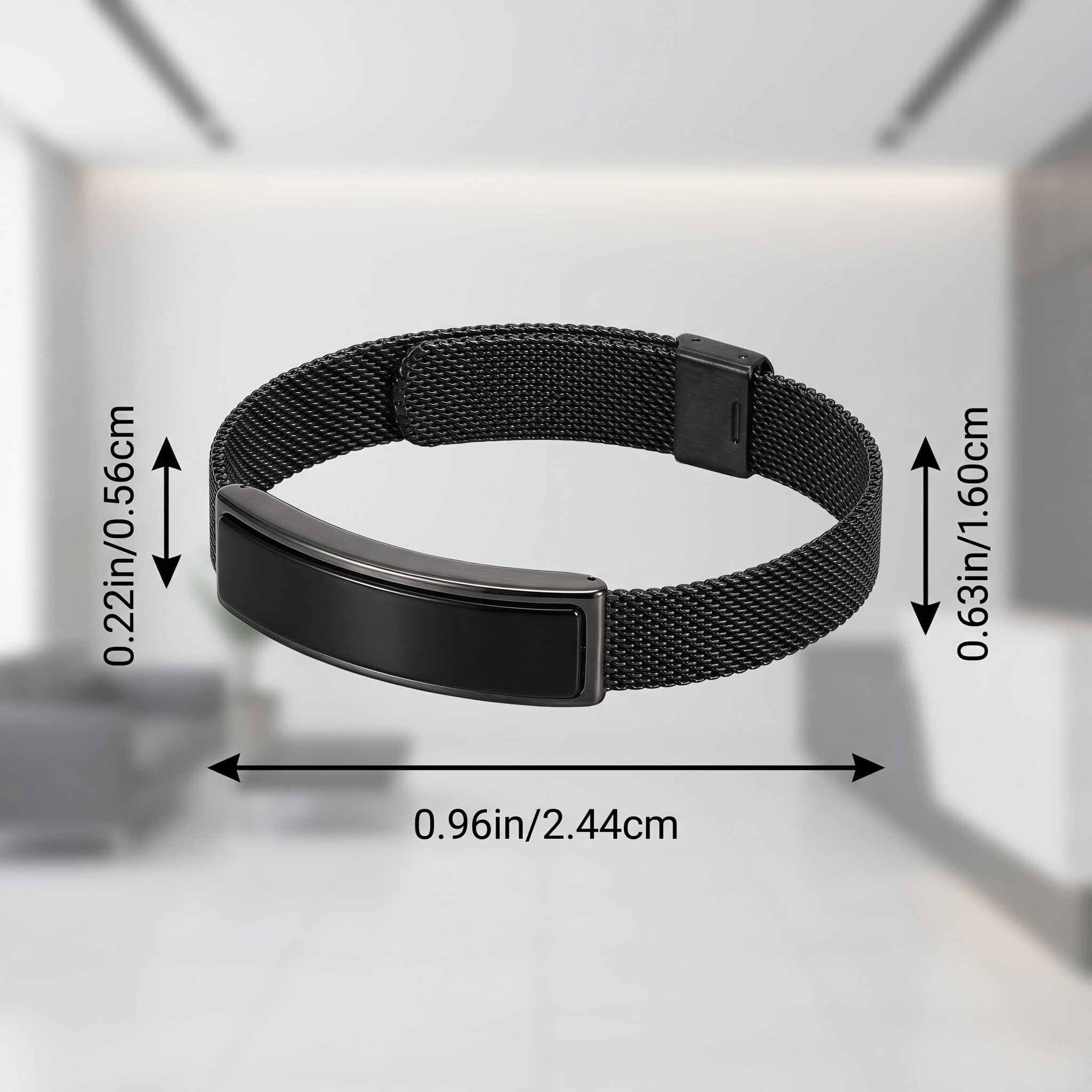 Tracker Fitness Impermeabile Sottile, Monitoraggio Battito Cardiaco, Contapassi per Palestra, Corsa, Uomo Donna Bambino, Silicone, 1 Pezzo, iOS BT 5.3, Sonno, Calorie