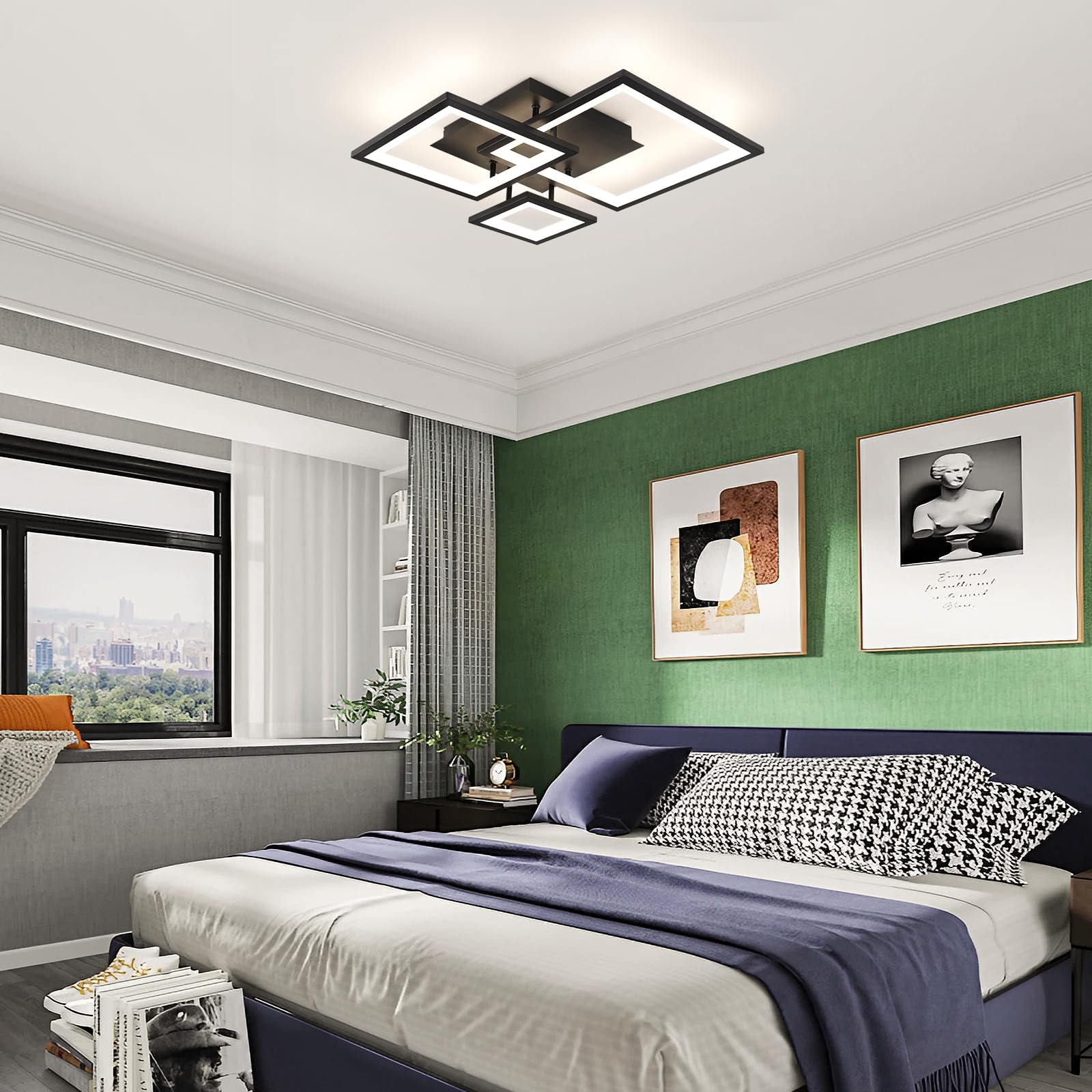 NETTLIFE Lichteindringer voor de woonkamer, moderne LED - plafondlamp