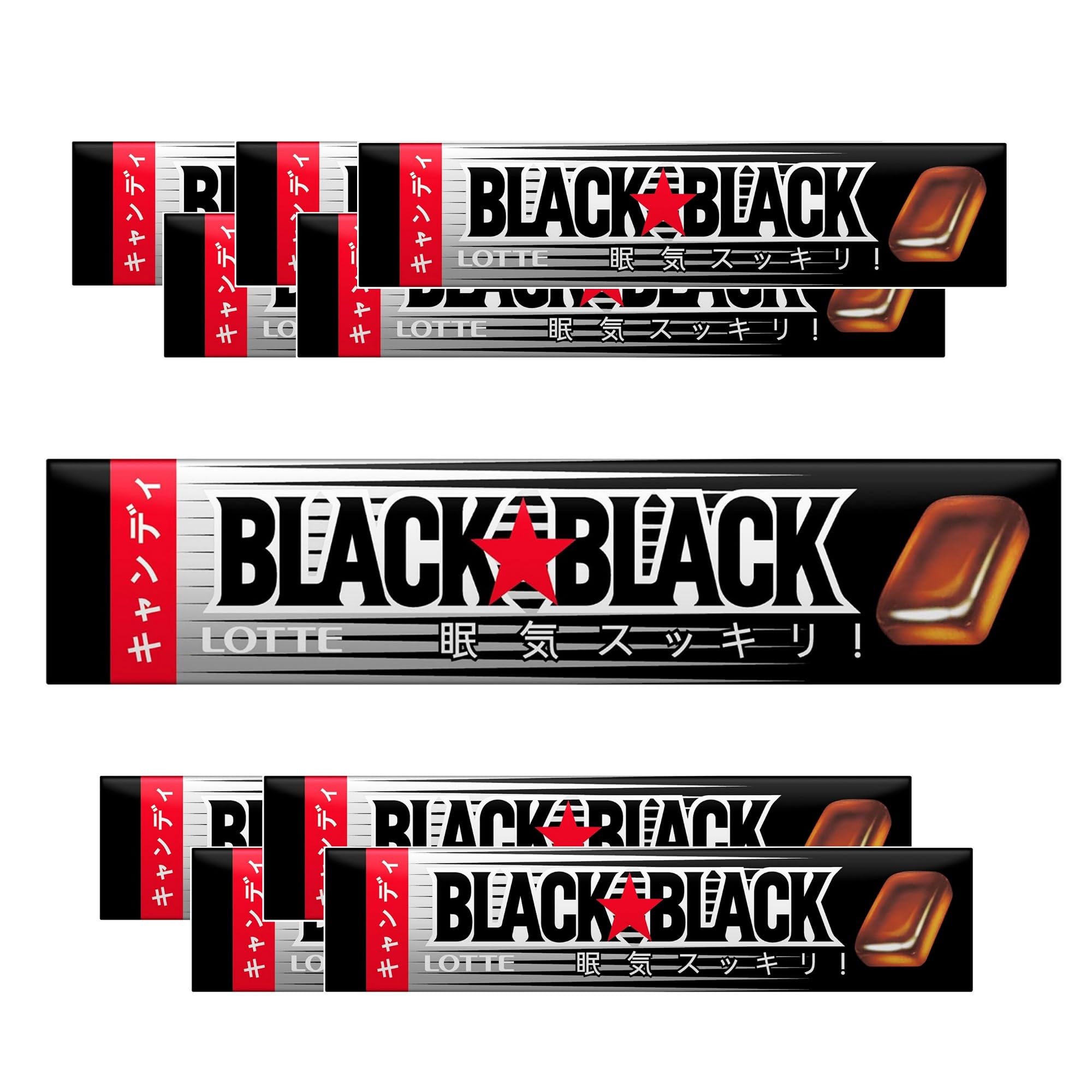 Amazon.co.jp: Lotte Black Black Candy, 11 Pieces x 10 Packs : Toys