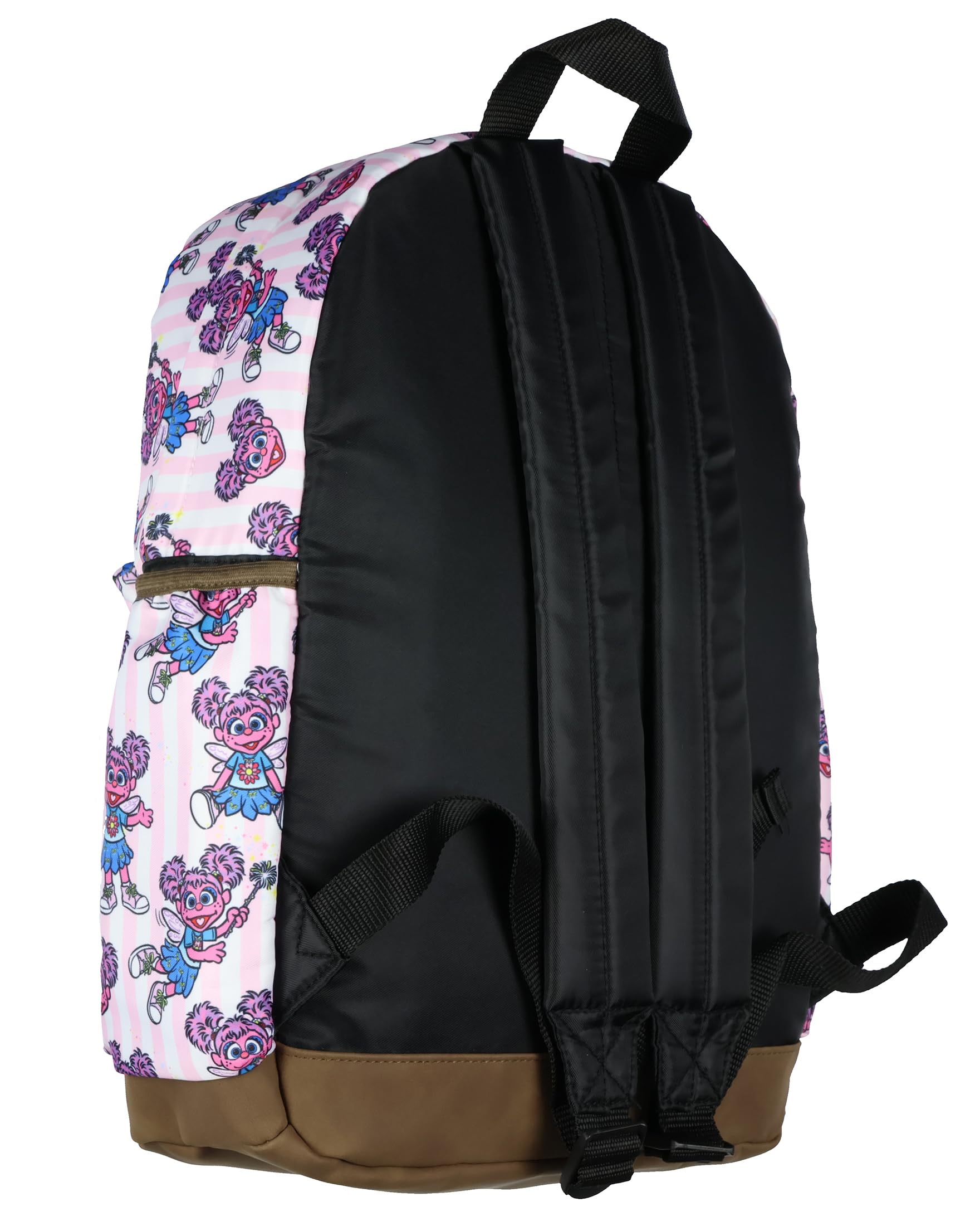 INTIMO Sesame Street Abby Cadabby - Mochila para niños de viaje y escuela con funda para laptop, correas acolchadas y bolsillos laterales