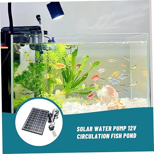 Miniatura 3 de Bomba de agua accionada por energía solar, panel de 6W 9V, bomba solar de 12V DC para función de agua, sumergible 240LH, con filtro de tubo de 2M,