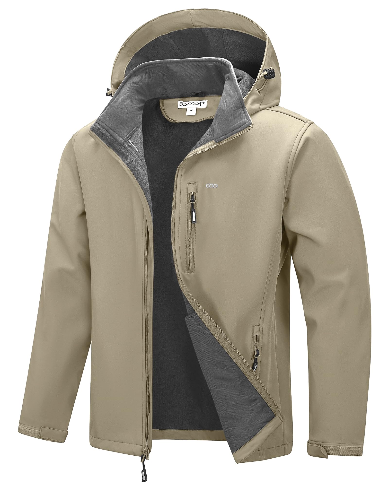 Veste softshell homme contre le vent et la pluie légère de randonnée - 7